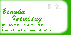 bianka helmling business card